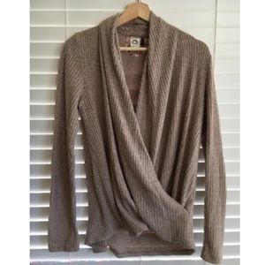 Anthropologie Knit Waffle Top